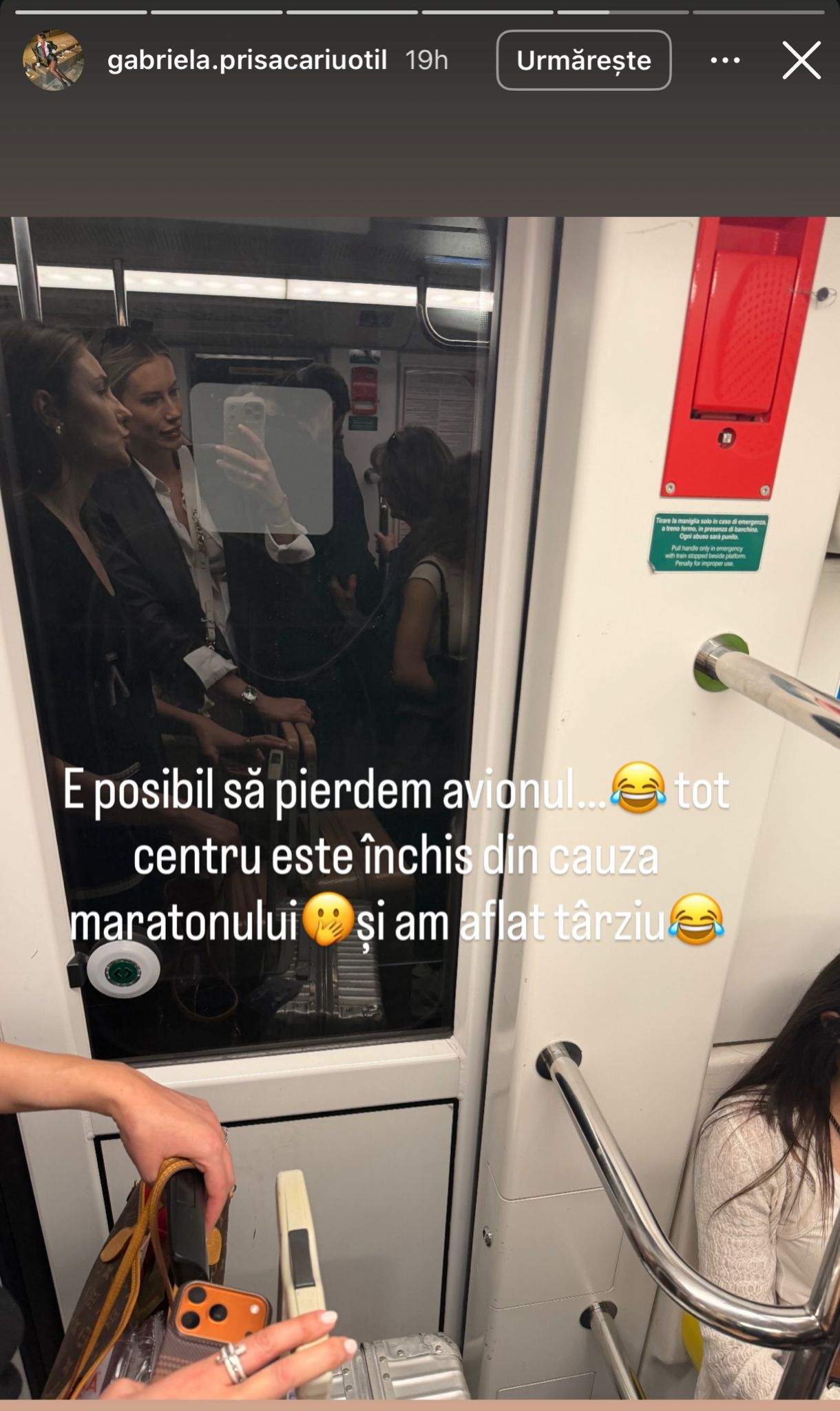 Gabriela Prisăcariu, cât pe ce să rămână în Italia