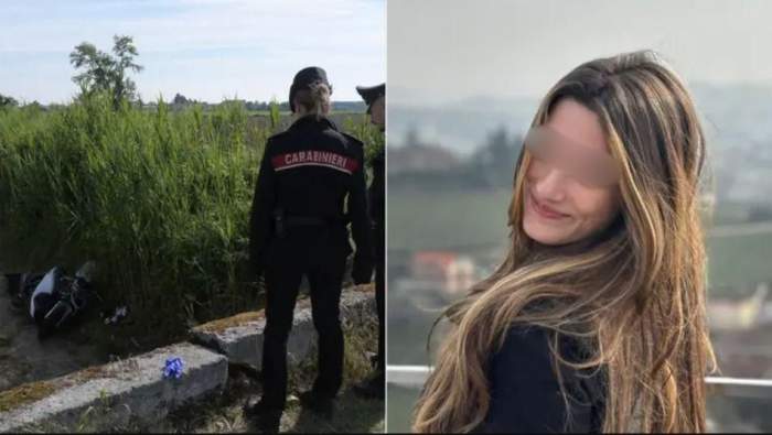 Colaj foto cu accidentul din Italia și tânăra care a murit