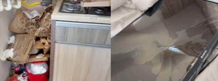 Colaj cazare distrusă