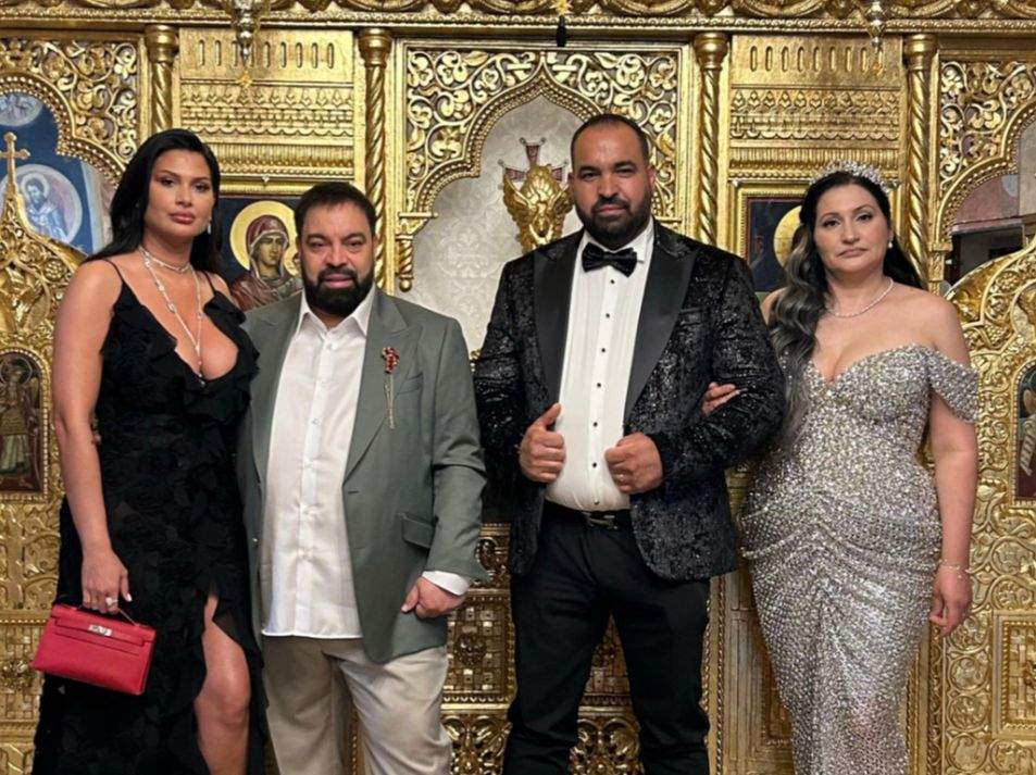 Florin Salam și Roxana Dobre, alături de finii lor
