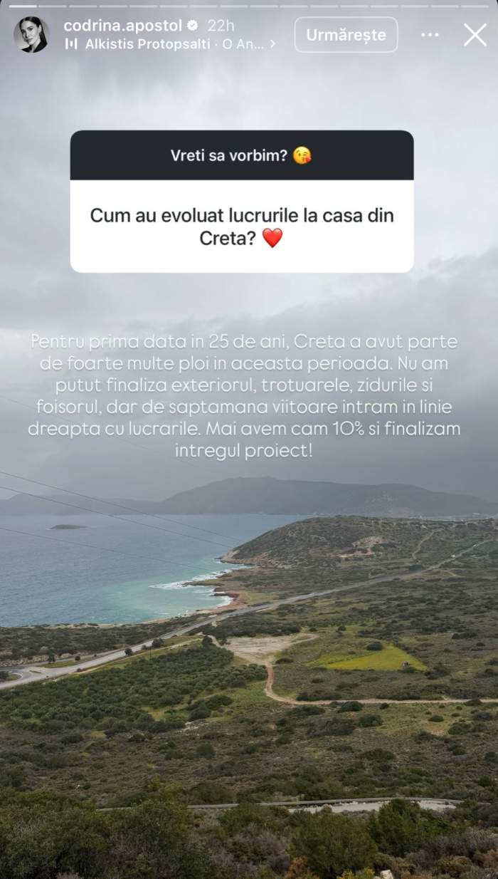 Codrina Apostol a vorbit despre renovarea casei sale din Grecia
