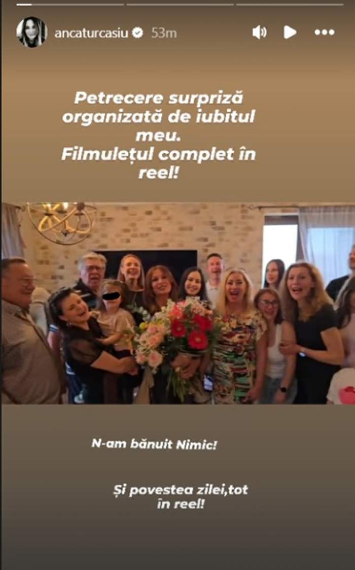 Cum a surprins-o iubitul pe Anca Țurcașiu. Actrița a rămas fără cuvinte