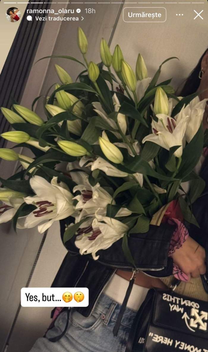 Ramona Olaru a primit flori