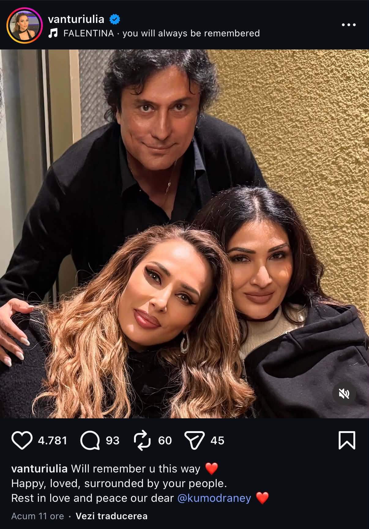 Iulia Vântur, în doliu. Iubita lui Salman Khan a pierdut o persoană dragă 