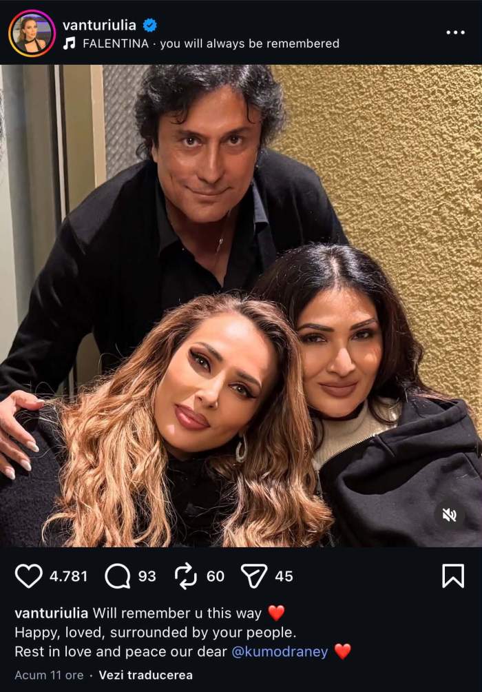 Iulia Vântur, în doliu. Iubita lui Salman Khan a pierdut o persoană dragă 