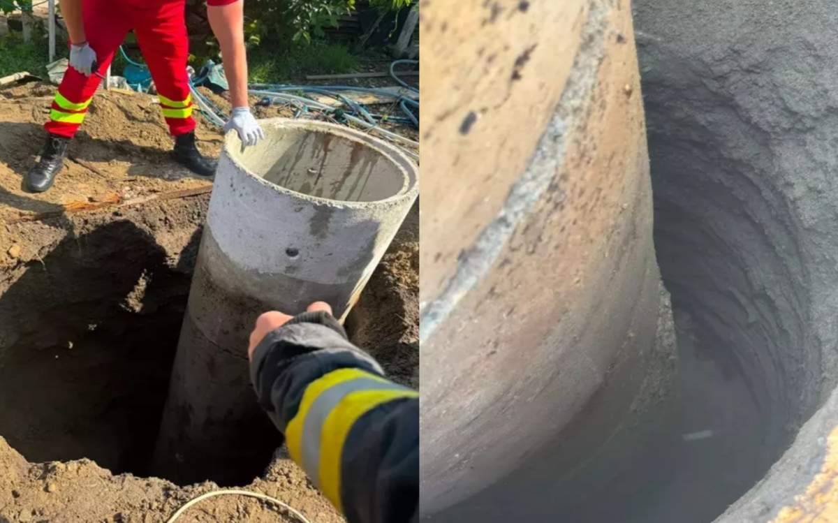 O fetiță de opt ani a căzut în fântână, în Vrancea, la o adâncime de opt metri. Pompierii încearcă să o salveze