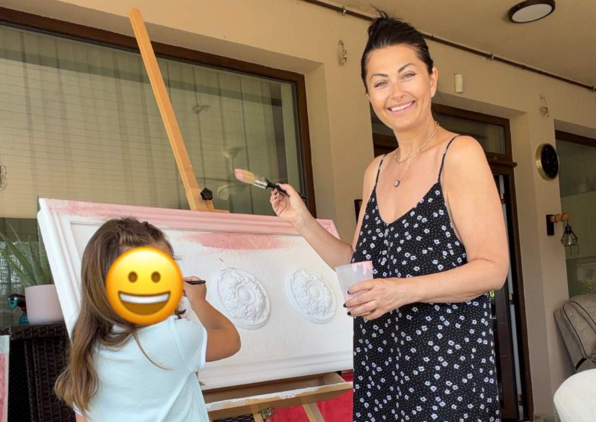 Gabriela Cristea și fiica ei, Iris