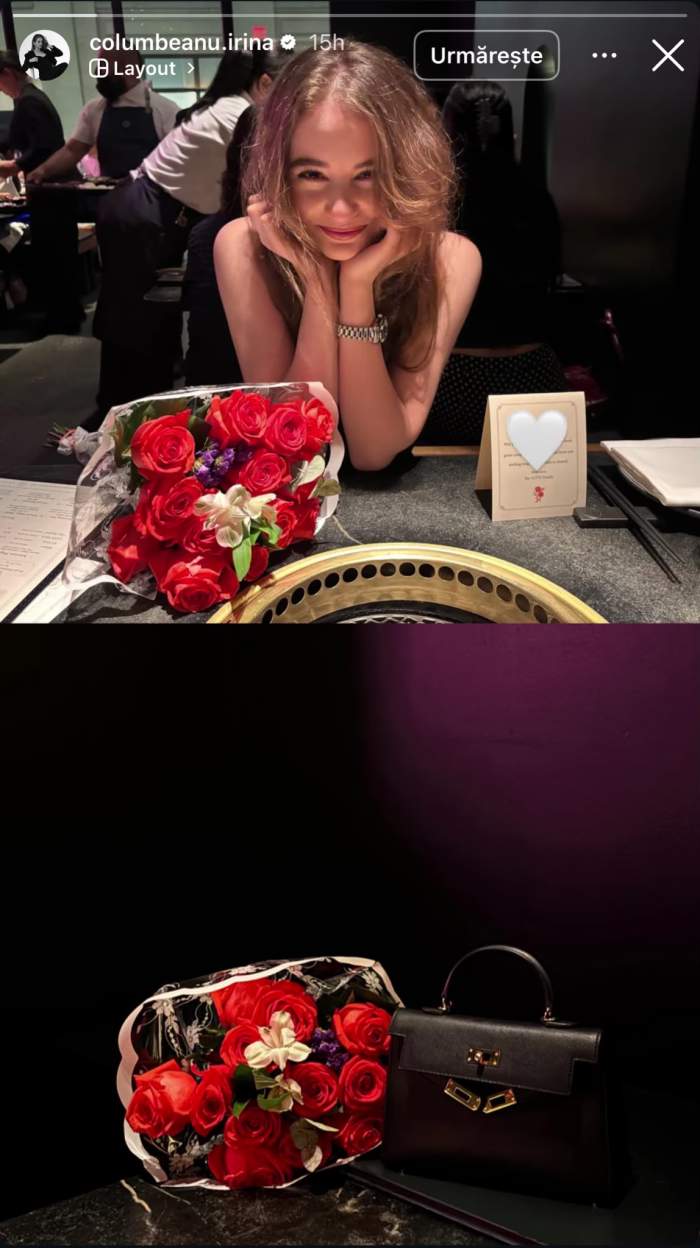 Irina Columbeanu a primit flori