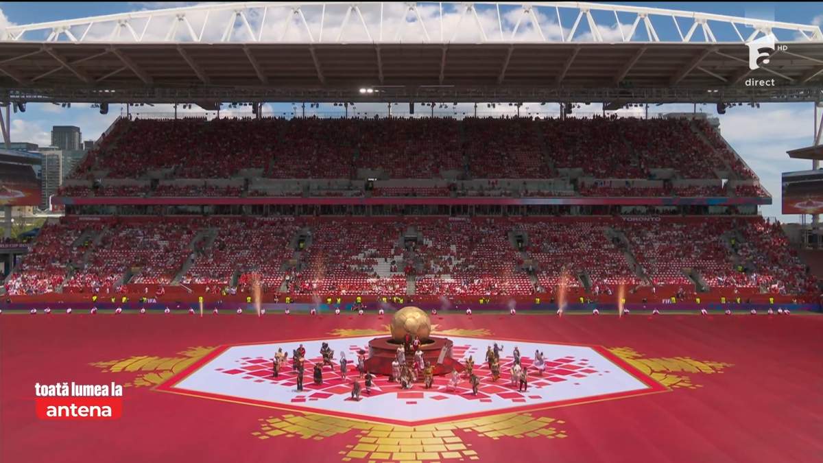 Ceremonia de dechidere a Cupei Mondiale 2026 în Toronto.