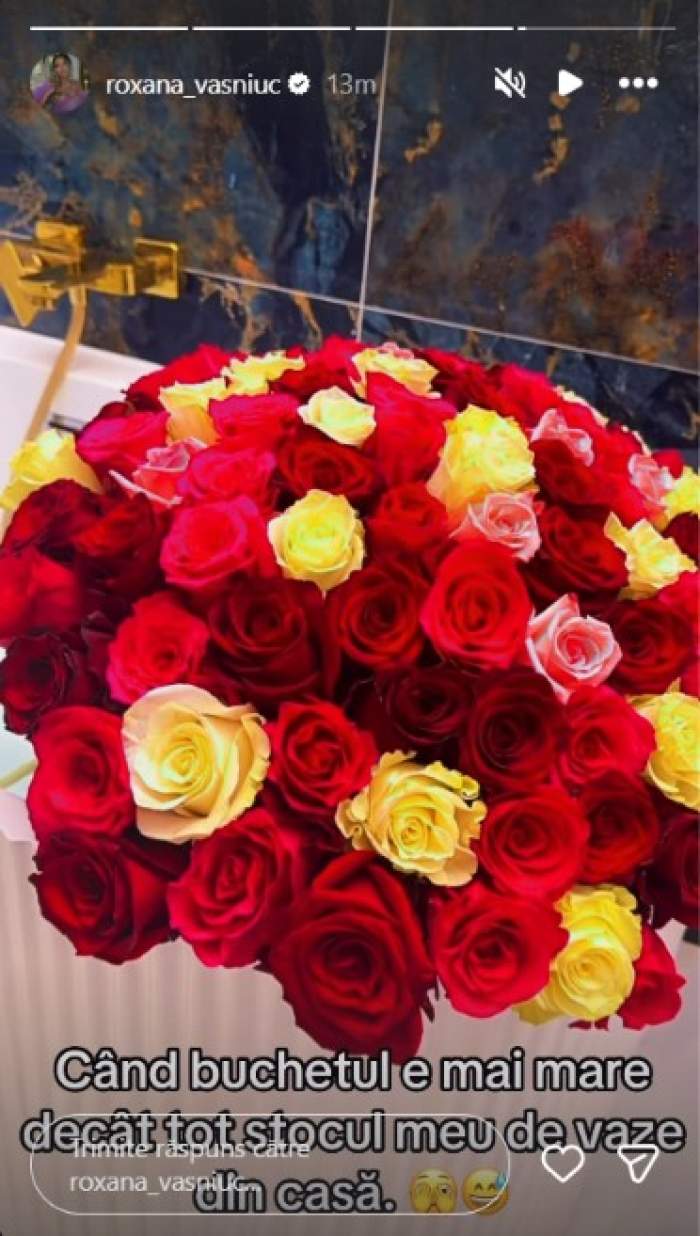 Roxana Vașniuc nu duce lipsă de admiratori. Ce surpriză romantică a primit