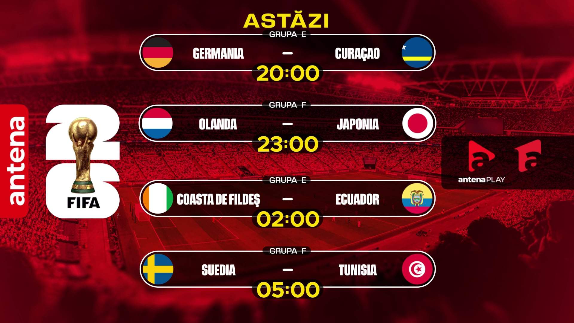 Goluri spectaculose și rezultate neașteptate în cea de-a treia zi a Campionatului Mondial, în care Antena 1 a fost lider detașat de audiență!