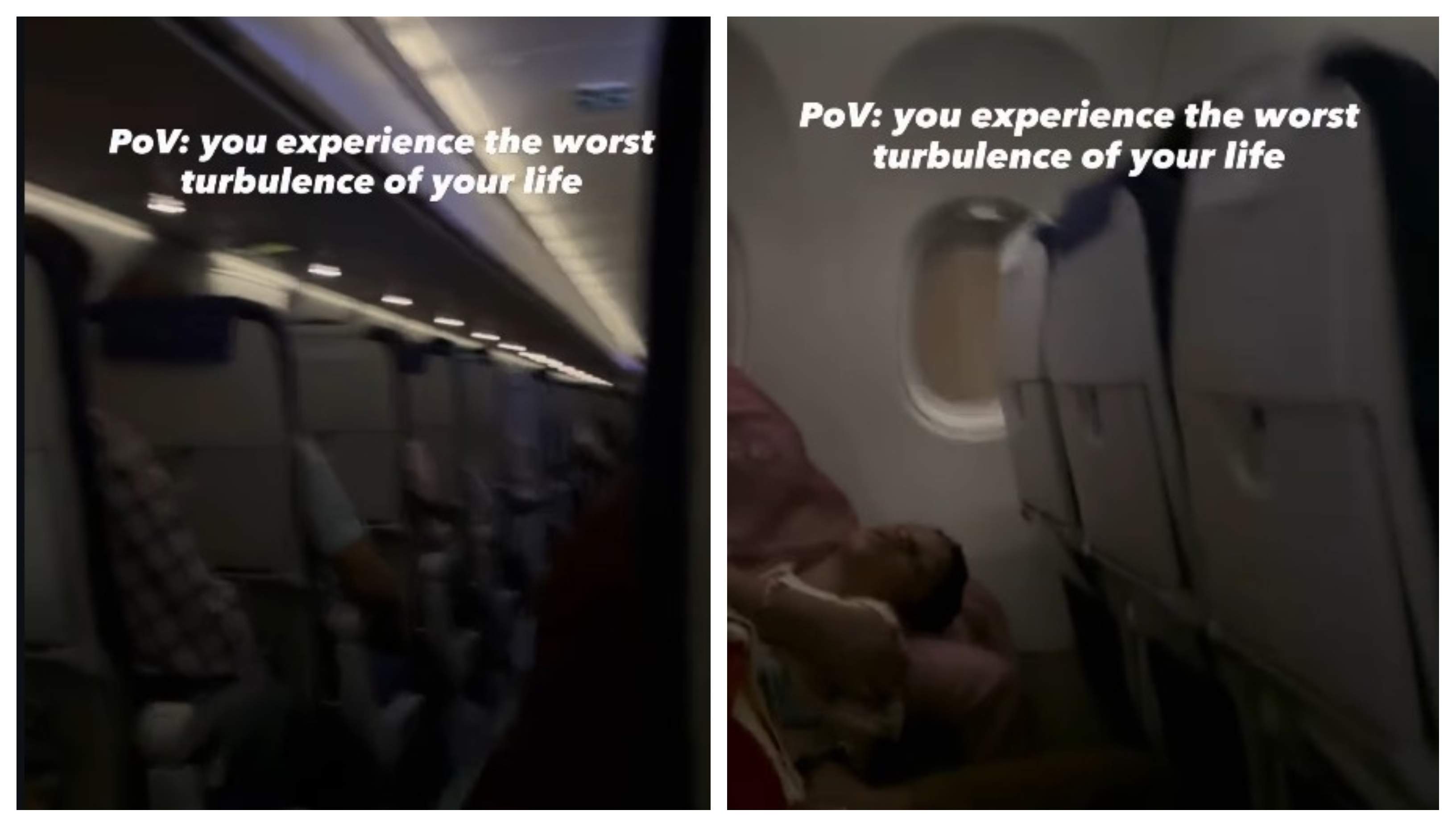 Clipe de panică pentru pasagerii unui avion, din cauza turbulențelor puternice. O femeie a început să se roage în acele momente