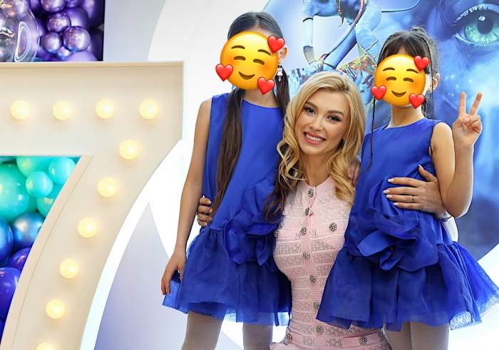 Andreea Bălan, alături de fiicele ei