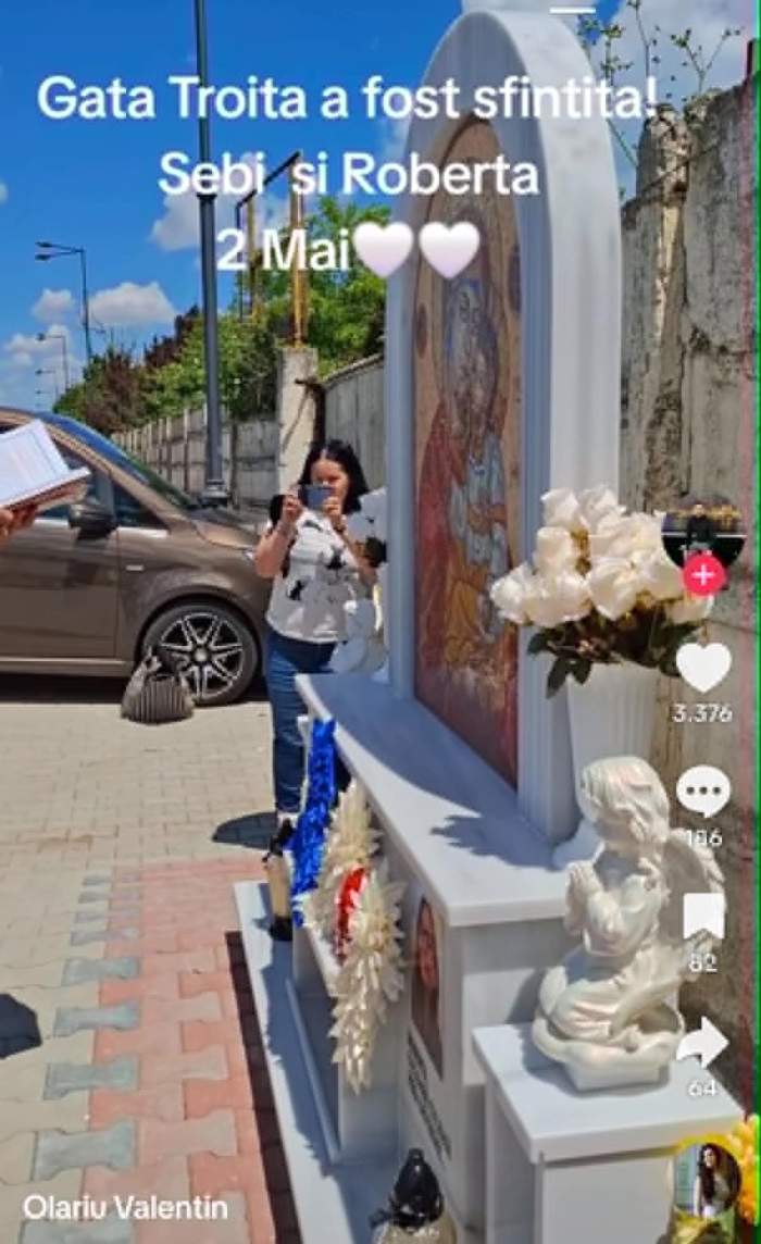 Gest emoționant în memoria victimelor accidentului din 2 Mai, Sebi și Roberta! Ce a apărut la locul accidentului