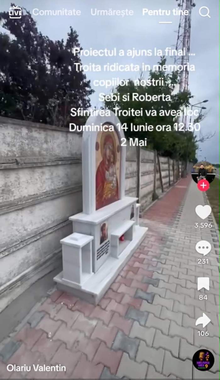 Gest emoționant în memoria victimelor accidentului din 2 Mai, Sebi și Roberta! Ce a apărut la locul accidentului