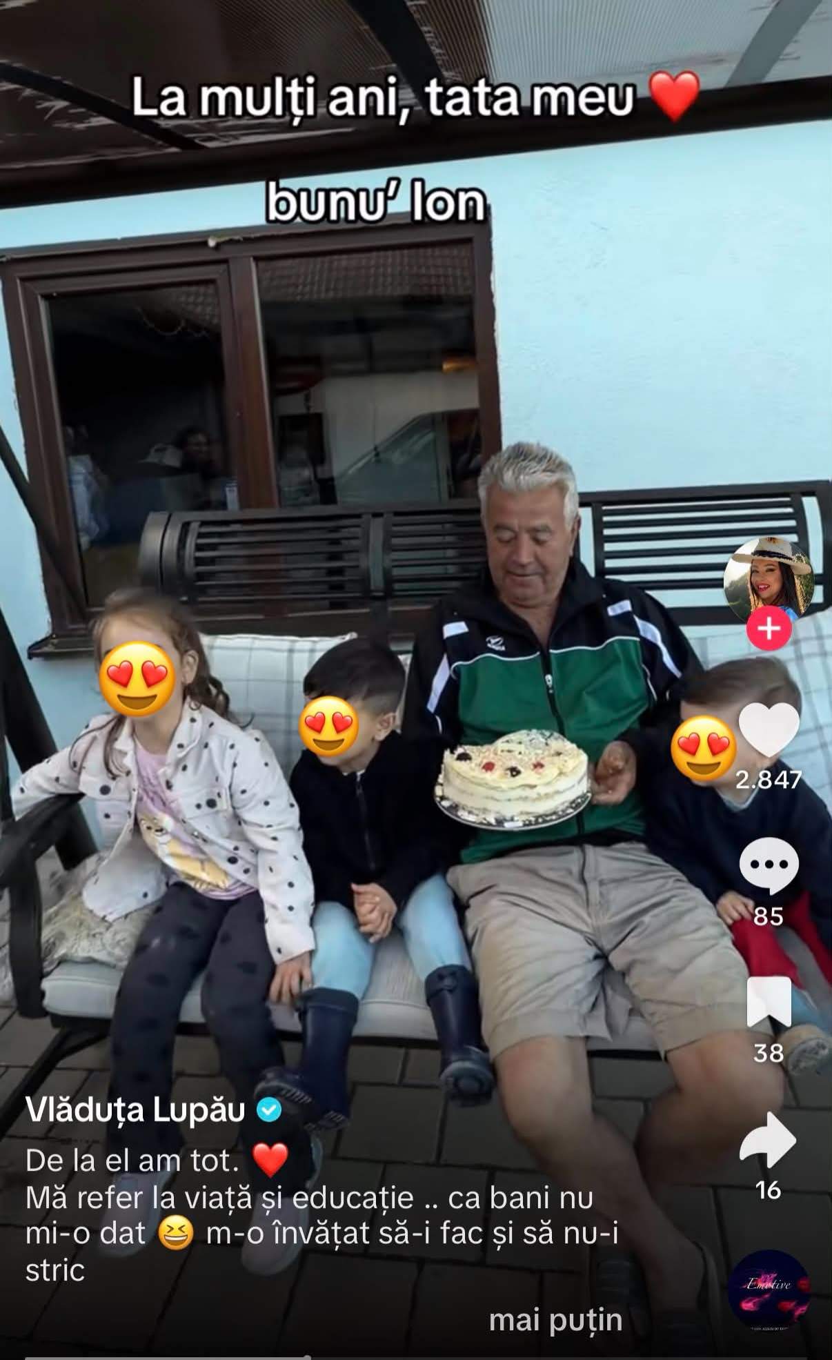 Vlăduța Lupău, imagini emoționante cu tatăl său. Ce a spus artista despre unul dintre cei mai importanți bărbați din viața ei
