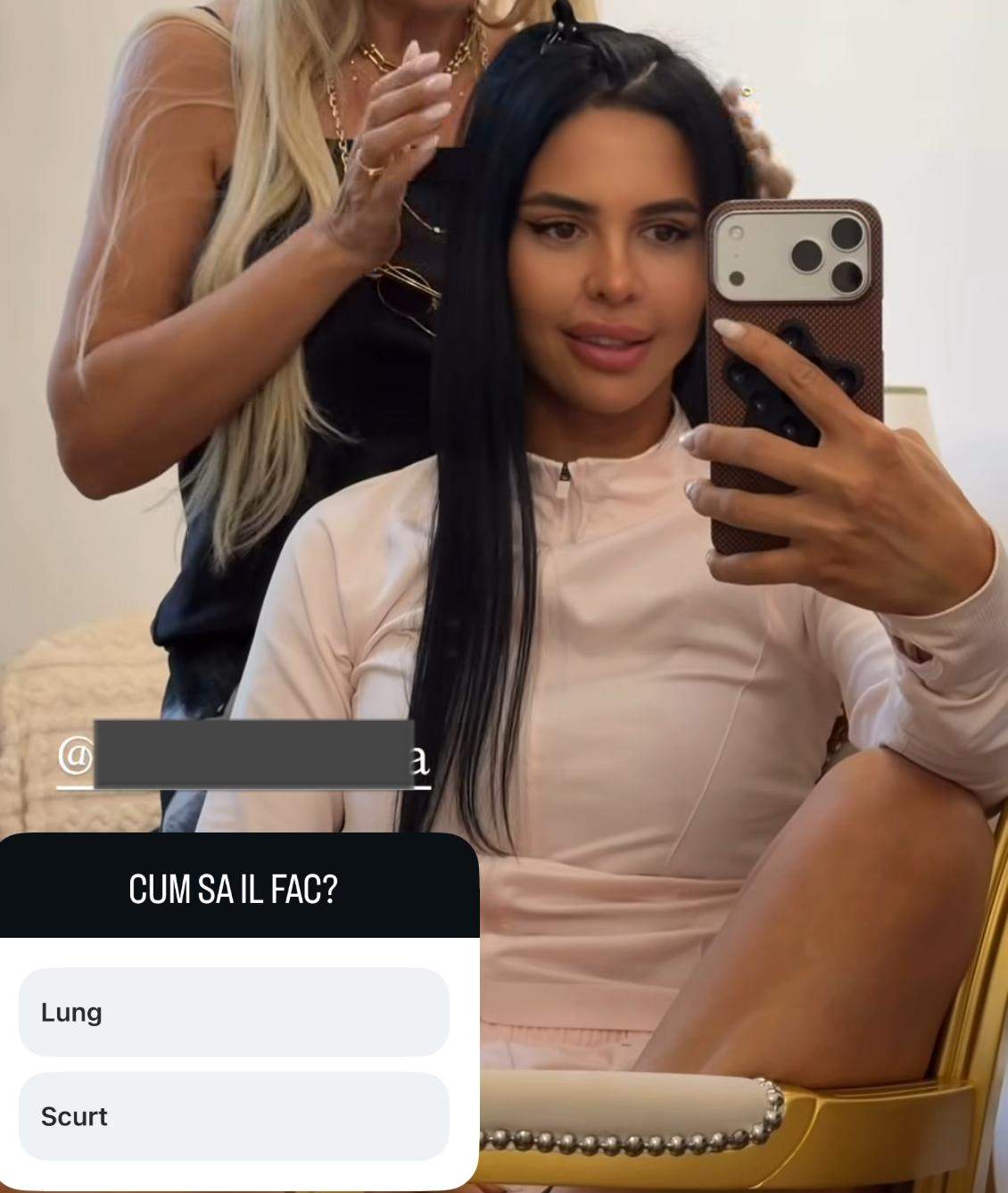 Andreea Popescu, la salon