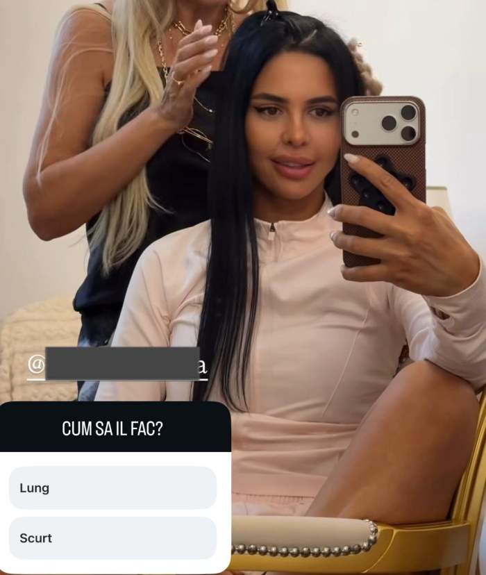 Andreea Popescu, la salon