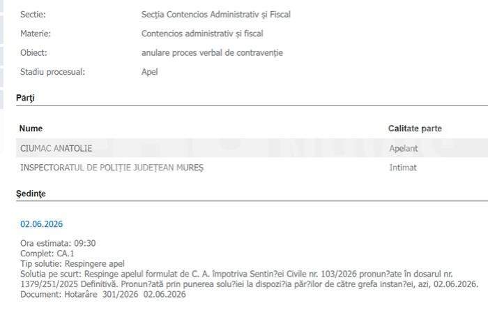EXCLUSIV | Tolea Ciumac, veste proastă de la tribunal | S-ar putea cere predarea