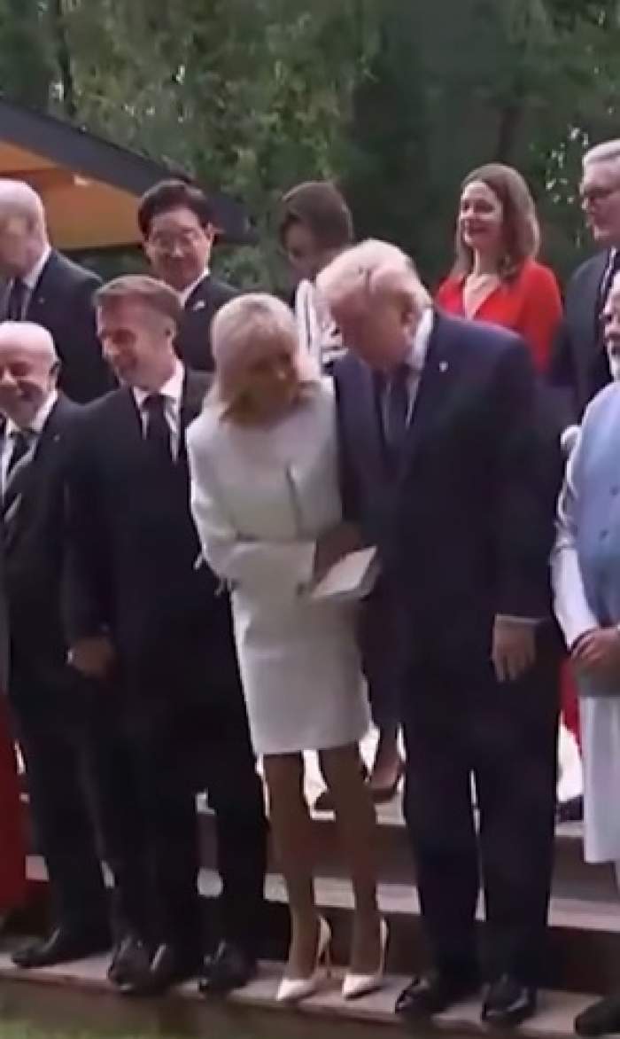 Trump a salvat-o pe soția lui Macron! Președintele Americii, un gentleman adevărat