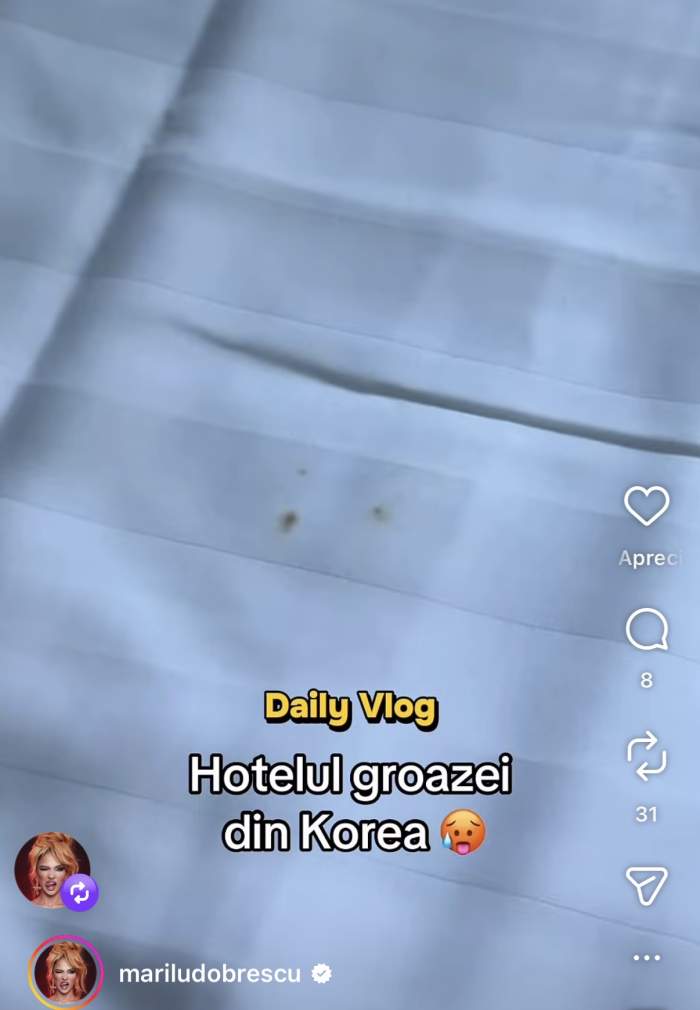 Marilu Dobrescu, experiență de coșmar în Coreea de Sud! Ce a găsit influencerița în camera de hotel