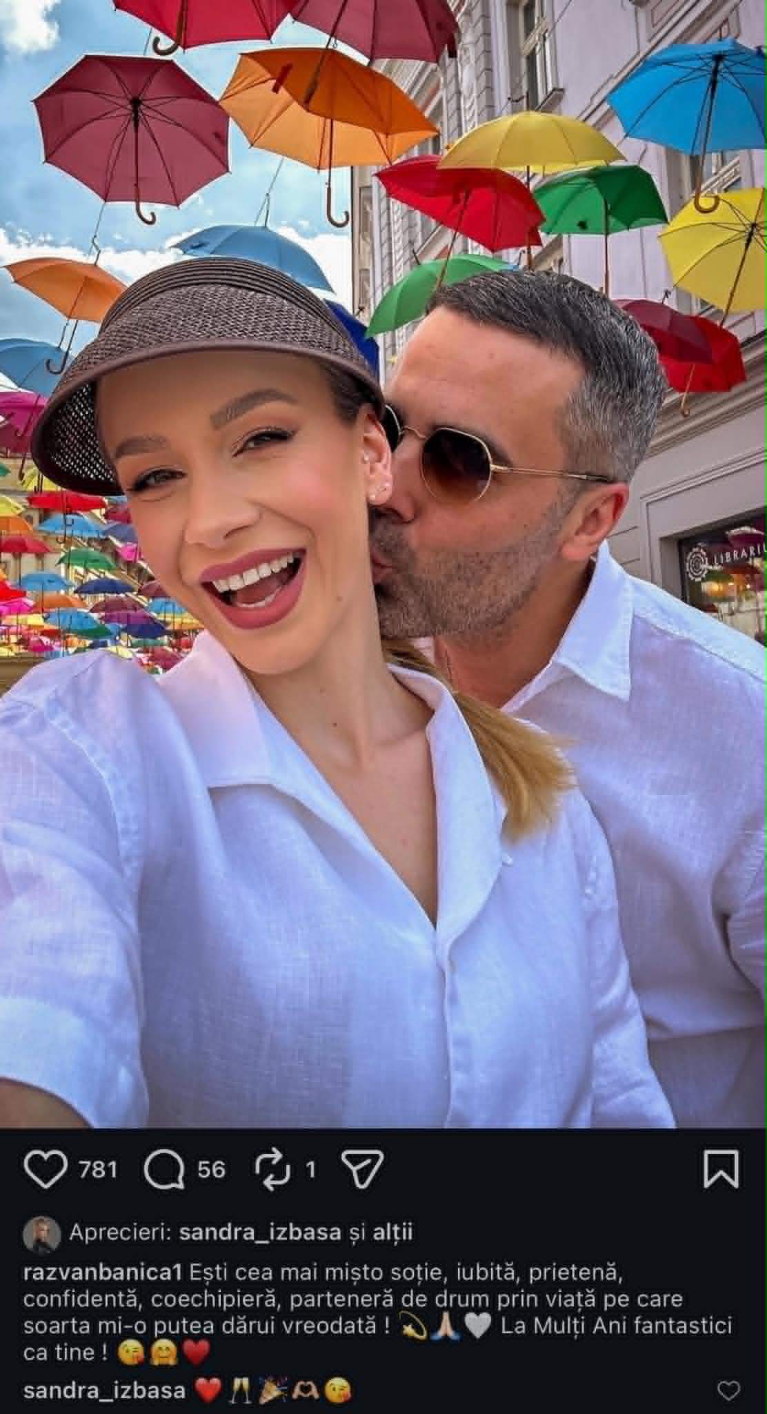 Răzvan Bănică de la Power Couple, declarație de dragoste pentru soția lui. Sandra Izbașa își sărbătorește ziua de naștere