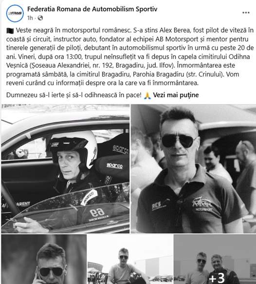 Doliu în motorsportul românesc! A murit un cunoscut pilot de viteză în coastă și circuit