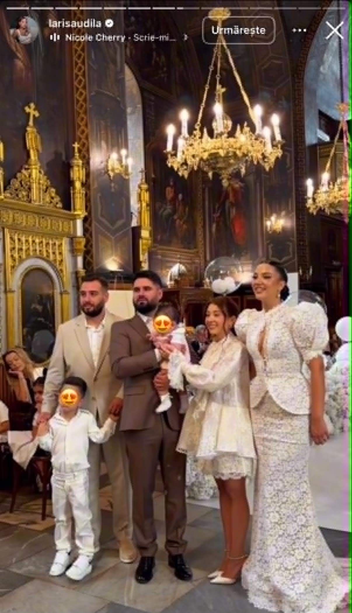 Larisa Udilă și soțul ei și-au creștinat fetița! Primele imagini de la eveniment
