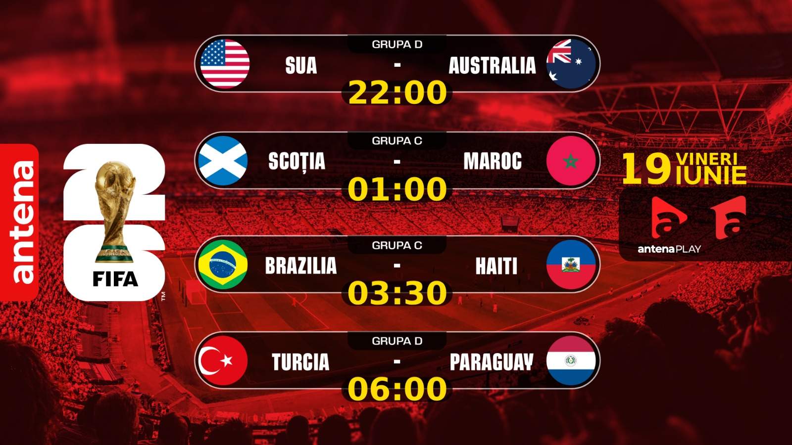 Prima echipă calificată ȋn şaisprezecimi, rezultate zdrobitoare, dar și noi recorduri doborâte ȋn a 8-a zi a Campionatului Mondial 2026, lider de audienţă