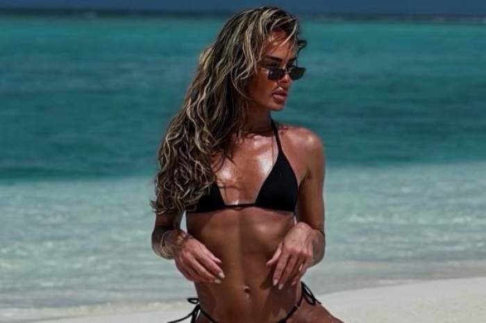 Diana Munteanu, la plajă