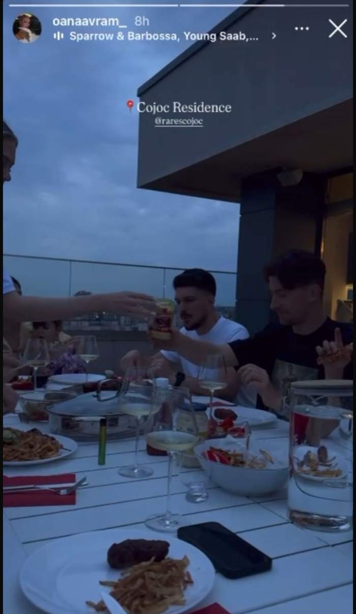 Cu cine a petrecut aseară Rareș Cojoc, pe terasa penthouse-ului de peste 1 milion de euro! Compania a fost selectă