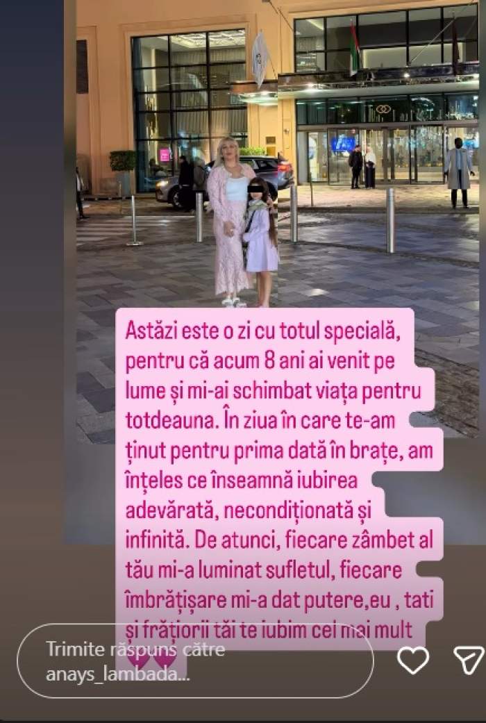 Ce cadou a primit Lambada de la Tzancă Uraganu, de ziua de naștere a fiicei lor. Anais a împlinit 8 ani