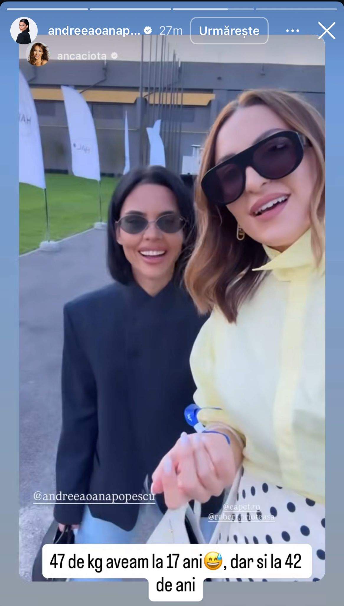 Andreea Popescu cu o prietenă
