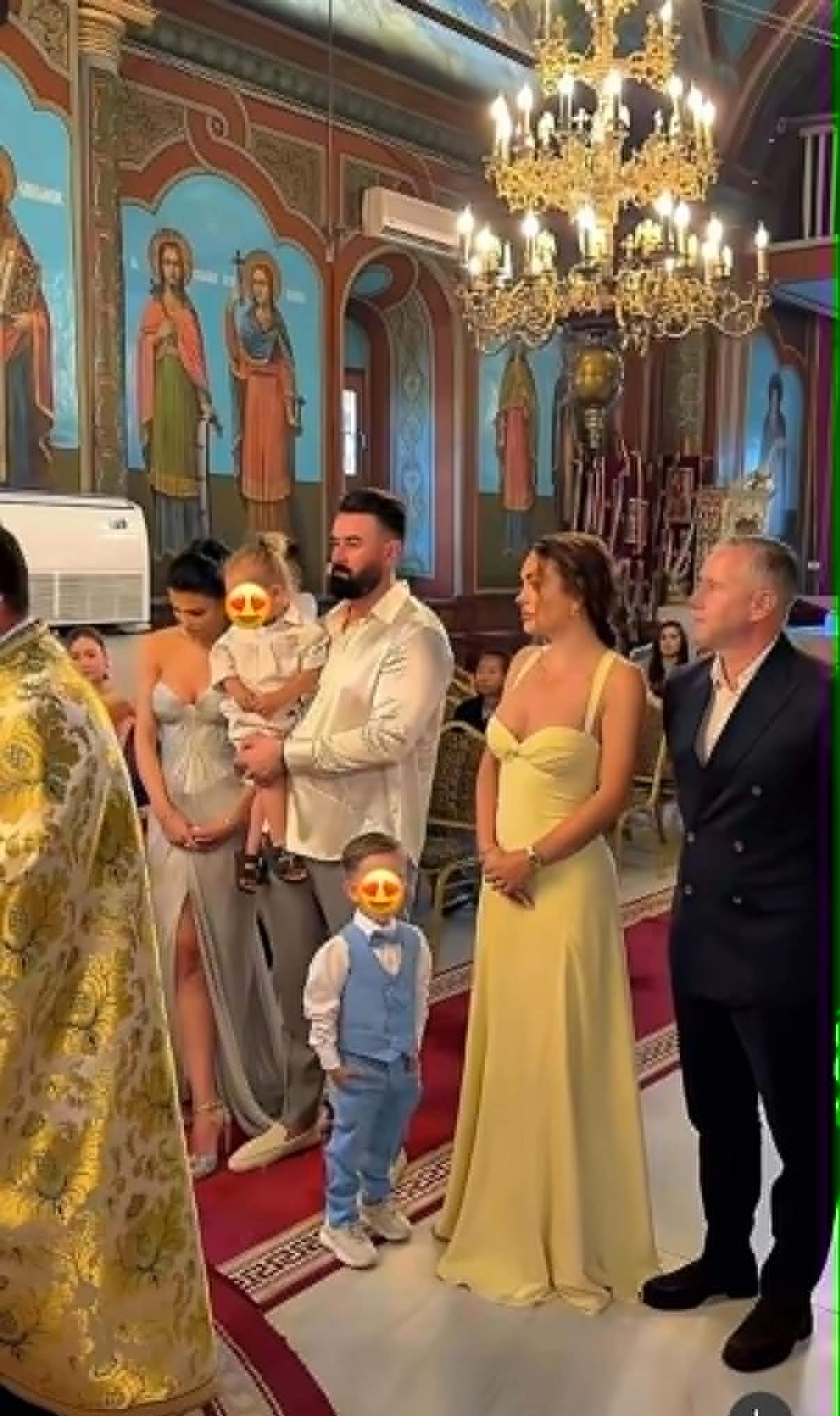 Laurențiu Reghecampf și Corina Caciuc își botează copilul. Primele imagini