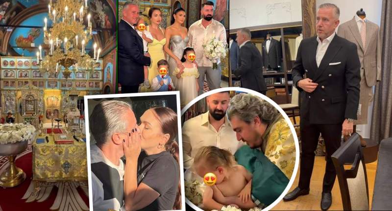 Laurențiu Reghecampf și Corina Caciuc își botează copilul. Primele imagini