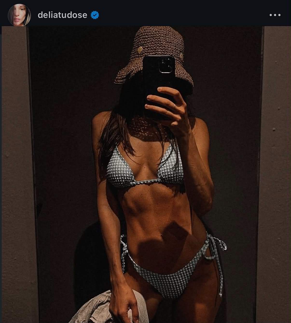 Logodnica lui Adi Vasile, de la Survivor, în costum de baie! Delia arată ca un model internațional