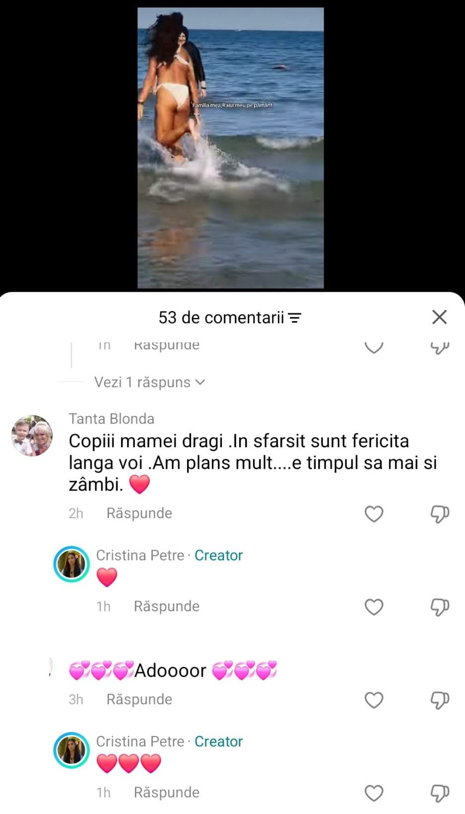 Fosta soacră a lui Andrei Rotaru, primul mesaj după acuzațiile grave aduse Cristinei Petre. Nu a fost de acord cu împăcarea lor