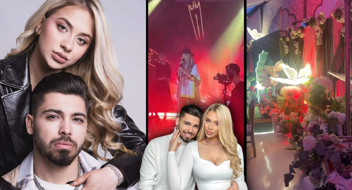 Haziran și Luis Gabriel și-au botezat fiica! Delia Matache a cântat la petrecere. Imagini exclusive
