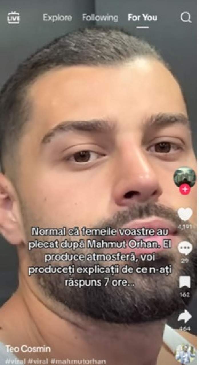 Teo de la Insula Iubirii, ironie la adresa lui Răzvan Kovacs? Replica subtilă care a stârnit comentarii