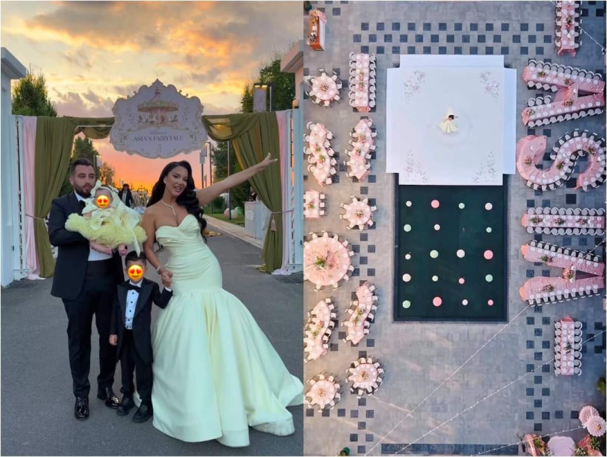 Imagini superbe de la botezul fiicei Larisei Udilă. Decorul a fost spectaculos | FOTO