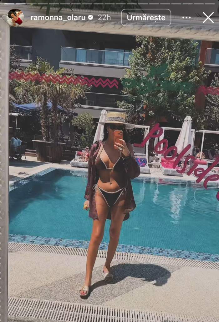 Ramona Olaru, la piscină