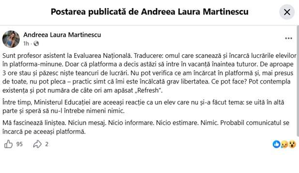 Scandal la Evaluarea Națională. Ce s-a întâmplat după ce lucrările au fost predate. Dezvăluirile făcute de un profesor