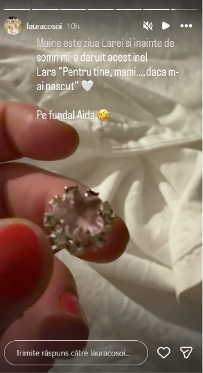Ce cadou a primit Laura Cosoi de la fiica ei, Lara, înainte de a o sărbători. Vedeta a fost plăcut surprinsă
