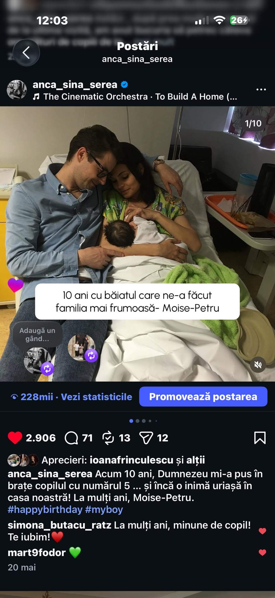 Anca Serea si Adi Sîna s-au postat impreuna