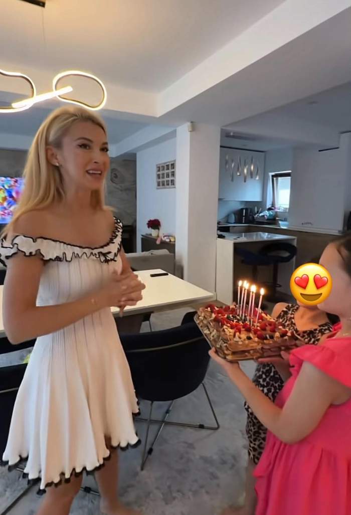 Surpriză emoționantă pentru Andreea Bălan din partea fiicelor sale. Ce au făcut micuțele și ce dorință și-a pus artista