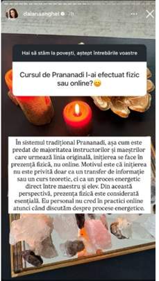 Ce tehnică tibetană practică Daiana Anghel! O ajută să se echilibreze