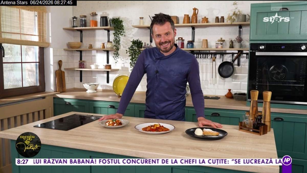 Rețeta de tocăniţă de legume de sezon a lui Chef Horia Manea de la Meniu de vedetă. Secretul unui preparat ca la carte