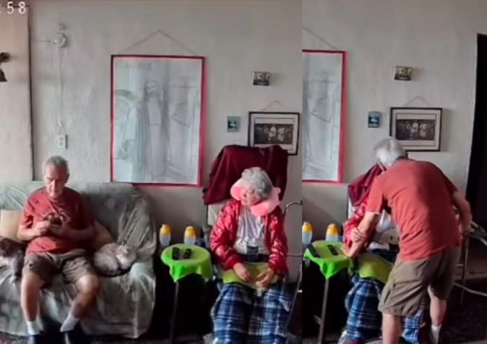 Imagini emoționante din timpul cutremurului de 7,5! Ce au făcut doi bătrânei în momentele de panică