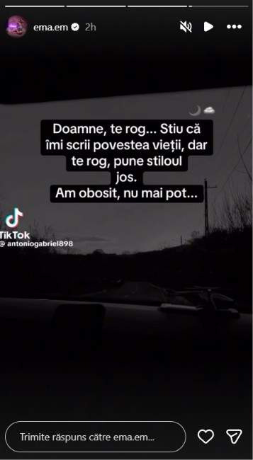 Ema Oprișan, apel disperat! Mesajul îngrijorător al brunetei în miez de noapte