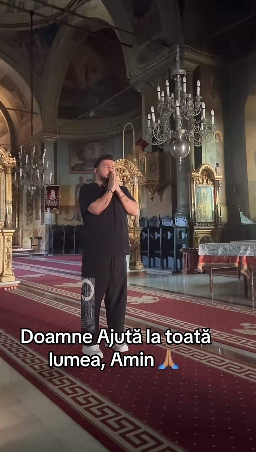 Costel Biju, în biserică